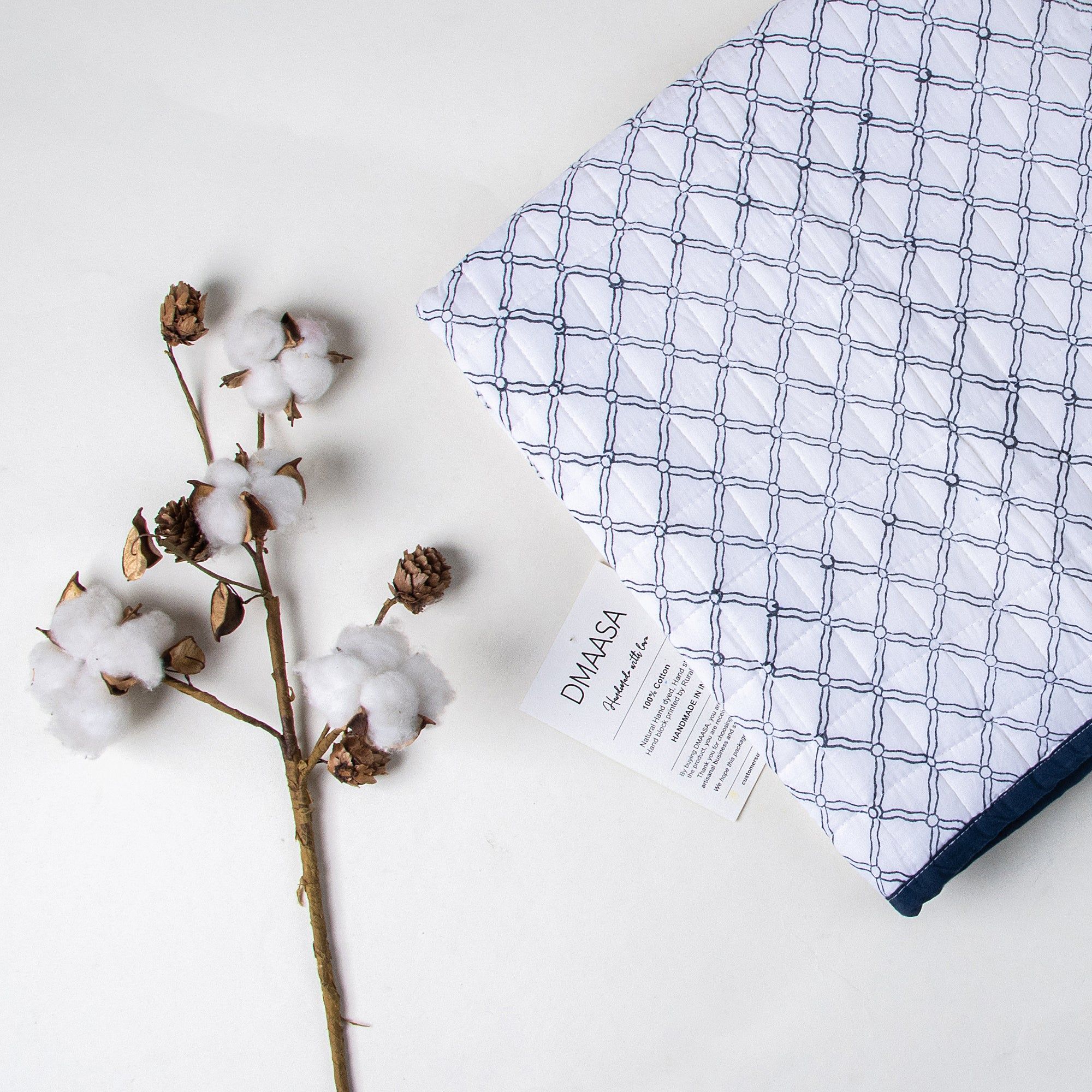 Check Printed Cotton Baby Blankets 126